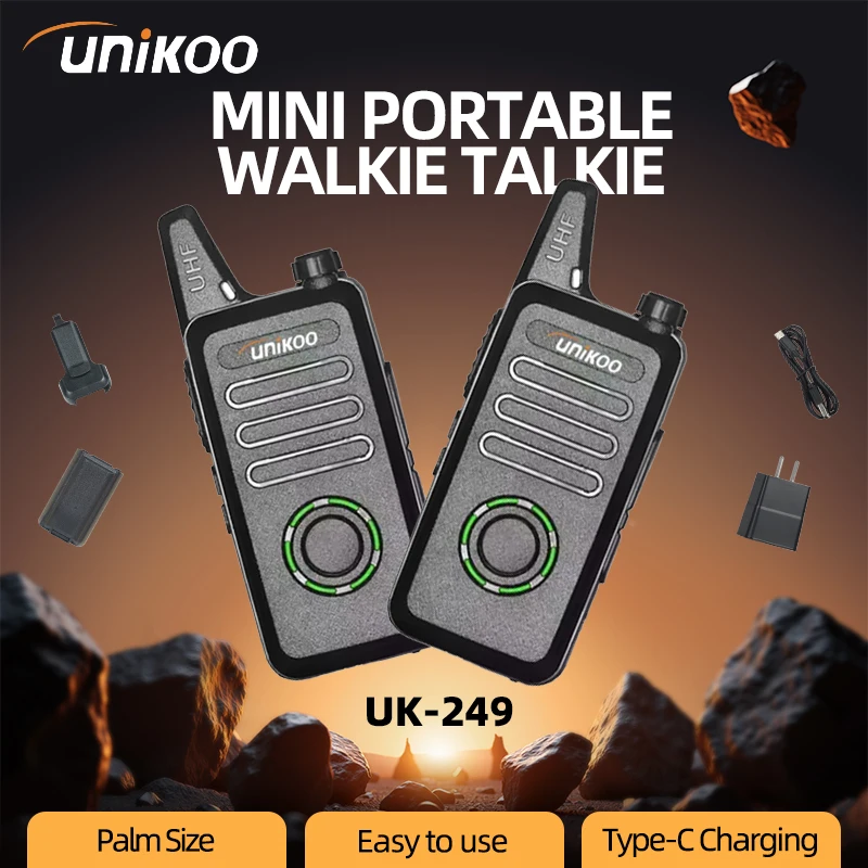 2 PCS Unikoo UK249 Walkie Talkie 16 Channels License-free Portable Handheld Two Way Radios wireless long range communication set
2 PCS Unikoo UK249 Walkie Talkie 16 Channels License-free Portable Handheld Two Way Radios wireless long range communication set
