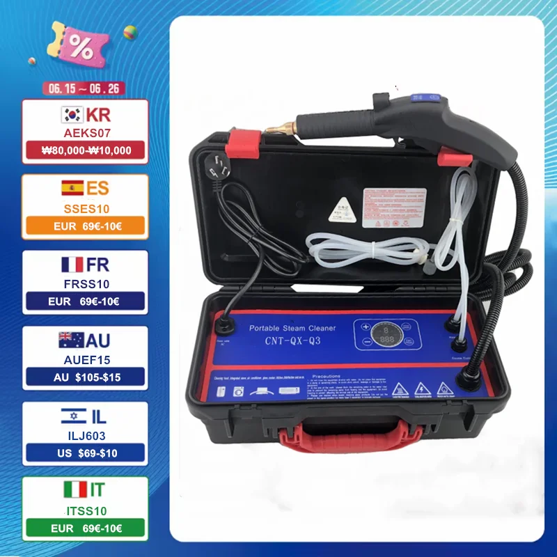 High Temperature And High Pressure Steam Cleaner Air Conditioning Kitchen Lampblack Machine Commercial Steam Engine Car Home
High Temperature And High Pressure Steam Cleaner Air Conditioning Kitchen Lampblack Machine Commercial Steam Engine Car Home