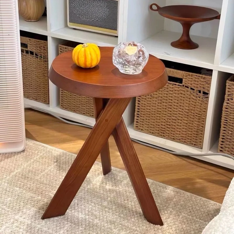 Wabi-sabi wind living room rounded corner few antique stools solid wood modern simple small coffee table
Wabi-sabi wind living room rounded corner few antique stools solid wood modern simple small coffee table