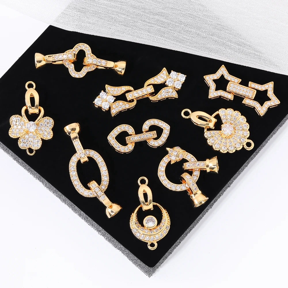 Juya 18K Gold Plated Decorative Fasteners Connector Locks Pearls Clasps Accessories For DIY Needlework Beads Jewelry Making
Juya 18K Gold Plated Decorative Fasteners Connector Locks Pearls Clasps Accessories For DIY Needlework Beads Jewelry Making