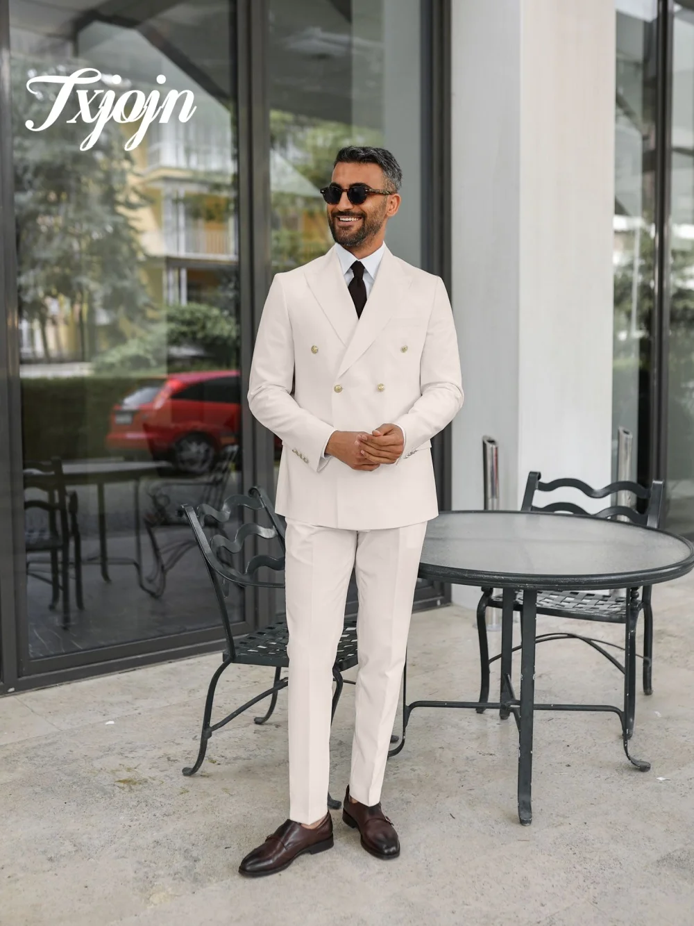 Handsome White Men Suit Set 3PCS 2025 Classic Notched Lapel Men Suit For Best Man Formal Performance Suit Trajes For Hombr
Handsome White Men Suit Set 3PCS 2025 Classic Notched Lapel Men Suit For Best Man Formal Performance Suit Trajes For Hombr