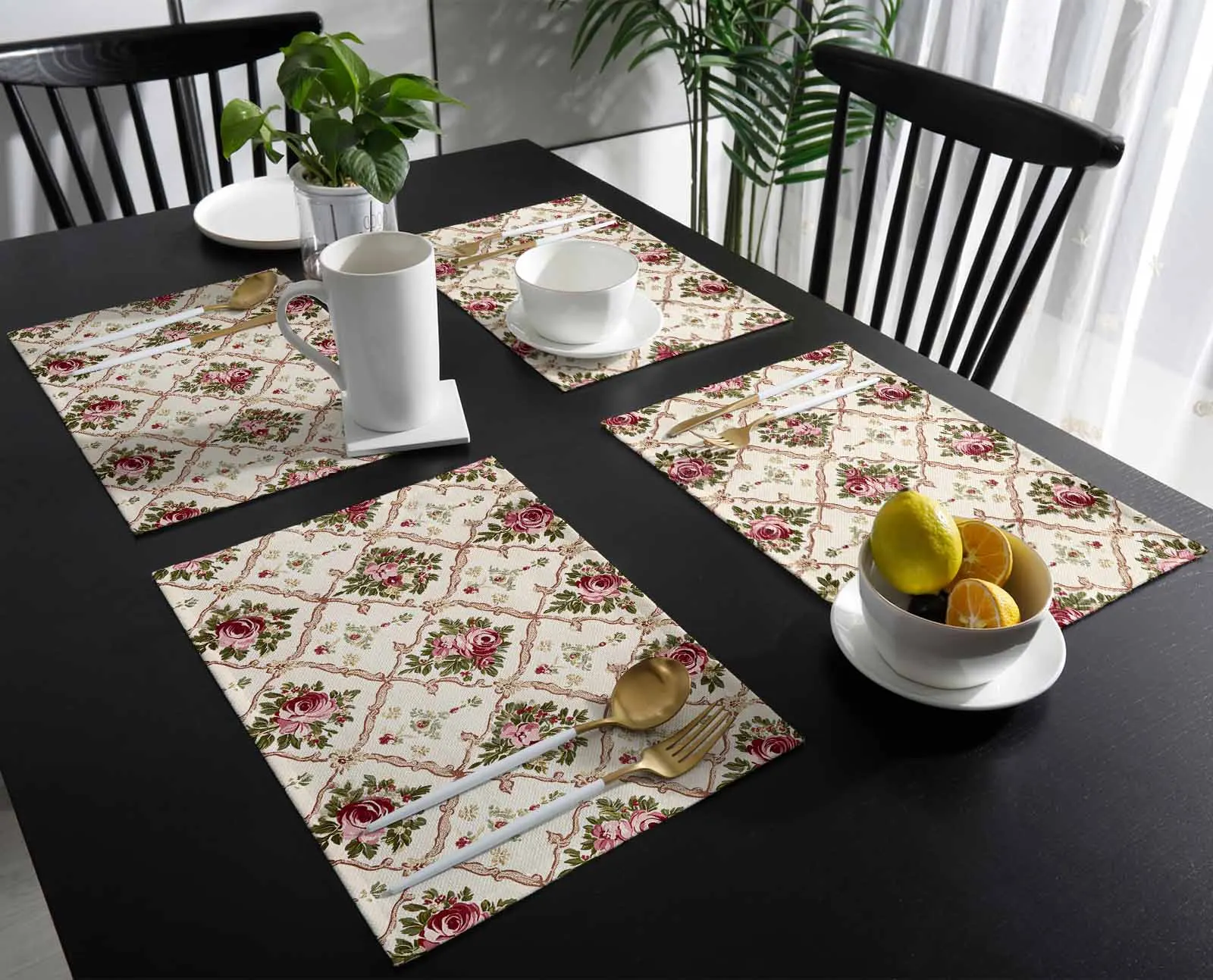 Retro Geometric Rose Table Runner Wedding Decor Holiday Dining Table Decor Linen Tablecloth
Retro Geometric Rose Table Runner Wedding Decor Holiday Dining Table Decor Linen Tablecloth