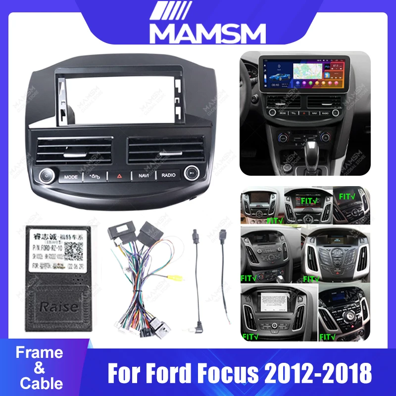 Автомобильная рамка радиоприемника Android для Ford Focus 2012-2018 12,3 дюйма, матовый черный 2 DIN, стерео панель, 16-контактный жгут проводов, декодер Canbus
Автомобильная рамка радиоприемника Android для Ford Focus 2012-2018 12,3 дюйма, матовый черный 2 DIN, стерео панель, 16-контактный жгут проводов, декодер Canbus