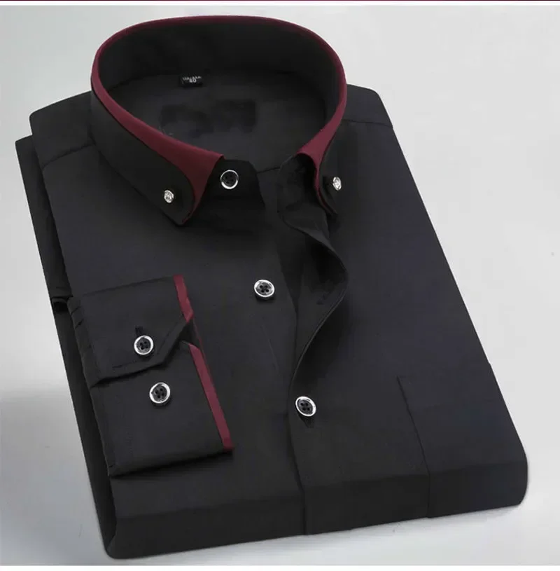 Good Quality Spring Autumn Men's Business Dress Shirt Male Formal Button Down Collar Shirt Fashion Men's Casual Dress Shirts
Good Quality Spring Autumn Men's Business Dress Shirt Male Formal Button Down Collar Shirt Fashion Men's Casual Dress Shirts