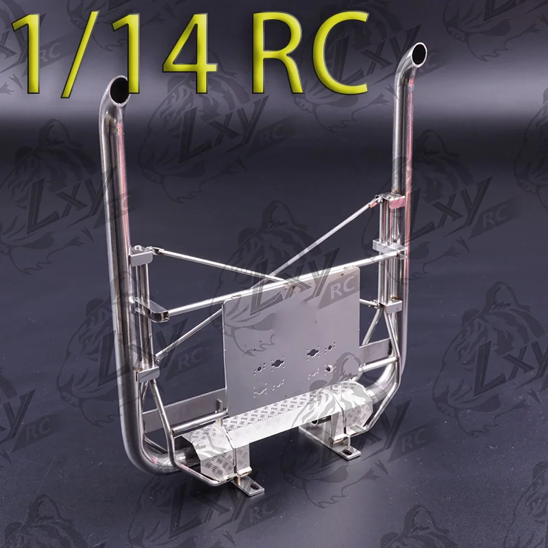 Metal Simulation Exhaust Upgrade Accessories for 1/14 Tamiya RC Truck SCANIA R730 R620 R470
