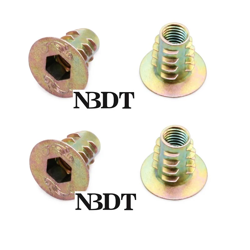 50Pcs Zinc Alloy Hex Drive Embedded Taper Nut E-nut T-nut With Flange For Bed Chair Table Leg Connecting
50Pcs Zinc Alloy Hex Drive Embedded Taper Nut E-nut T-nut With Flange For Bed Chair Table Leg Connecting