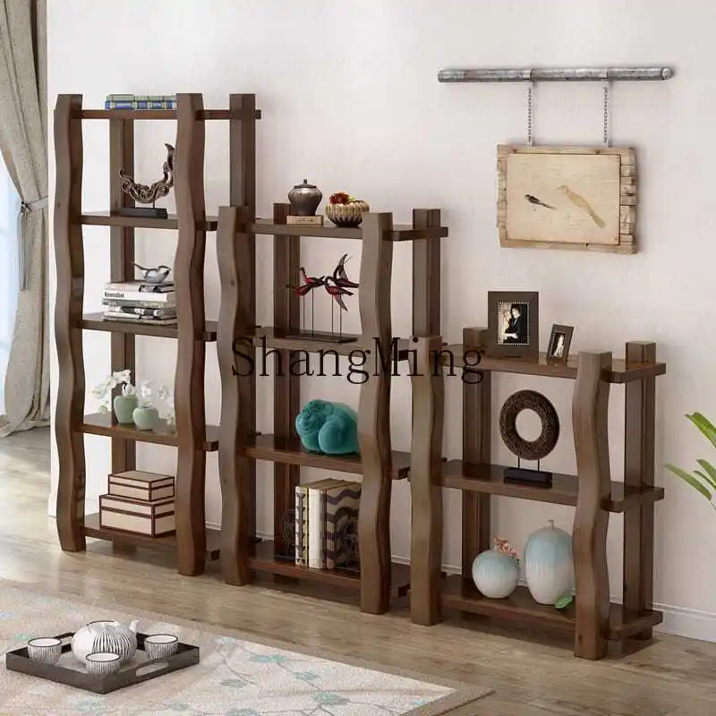 SM Simple Bookshelf Floor Shelf Multifunctional New Chinese Solid Wood Bogu Shelf Multi-layer
SM Simple Bookshelf Floor Shelf Multifunctional New Chinese Solid Wood Bogu Shelf Multi-layer