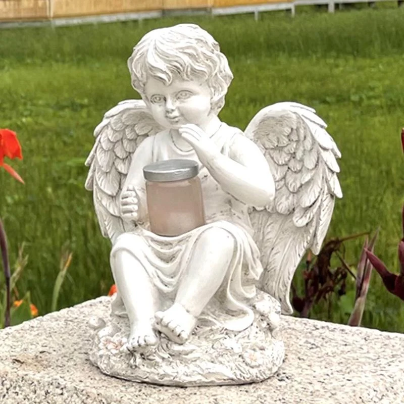 Cute Boys Girls Sculpture Solar Garden Courtyard Decoration European Style Angel Statue Home Decoration Crafts Garden Ornaments 
Cute Boys Girls Sculpture Solar Garden Courtyard Decoration European Style Angel Statue Home Decoration Crafts Garden Ornaments
