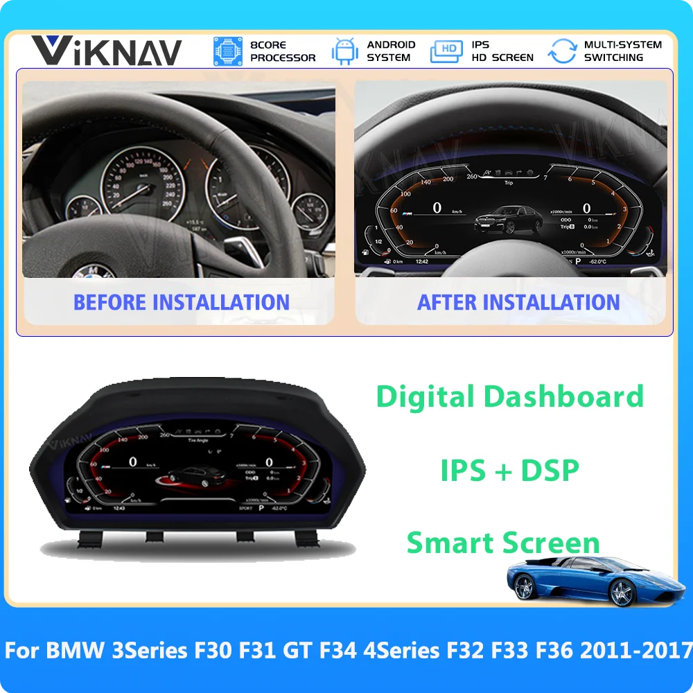 Цифровой кластерный прибор для BMW 3Series F30 F31 GT F34 4Series F32 F33 F36 2011-2017 Цифровая приборная панель Linux Автомобильный измеритель скорости
Цифровой кластерный прибор для BMW 3Series F30 F31 GT F34 4Series F32 F33 F36 2011-2017 Цифровая приборная панель Linux Автомобильный измеритель скорости