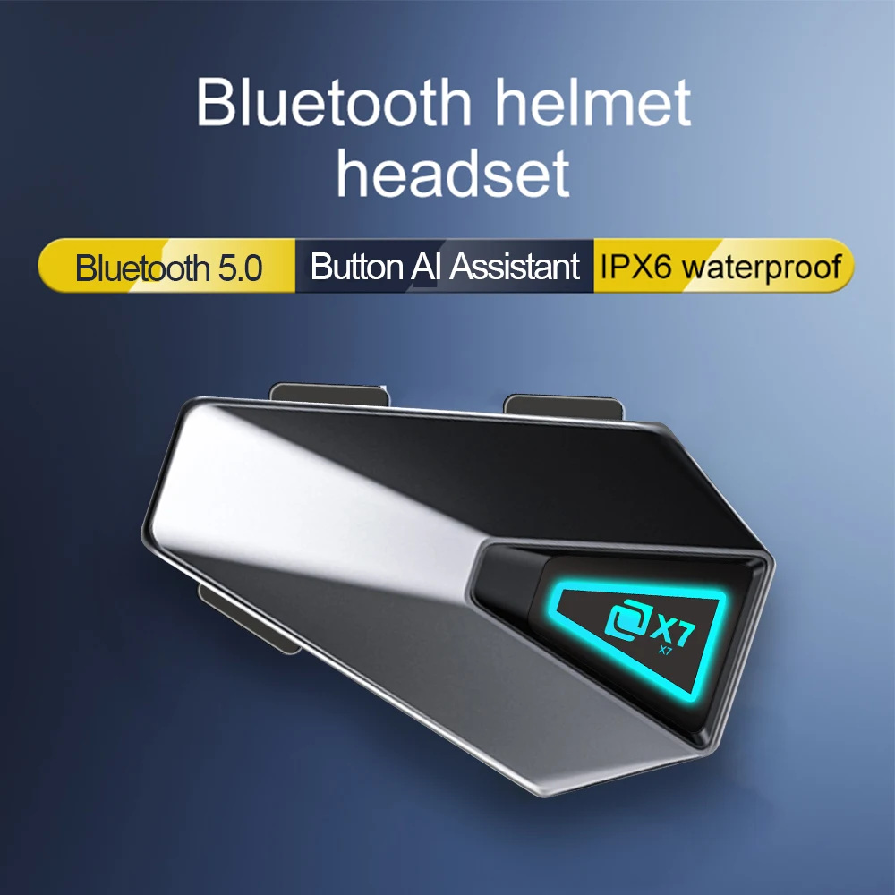 X7 Motorcycle Helmet Bluetooth Headset Handfree Stereo EQ sound Wireless Earphone Motorbike Headphone With Ambient lighting
X7 Motorcycle Helmet Bluetooth Headset Handfree Stereo EQ sound Wireless Earphone Motorbike Headphone With Ambient lighting