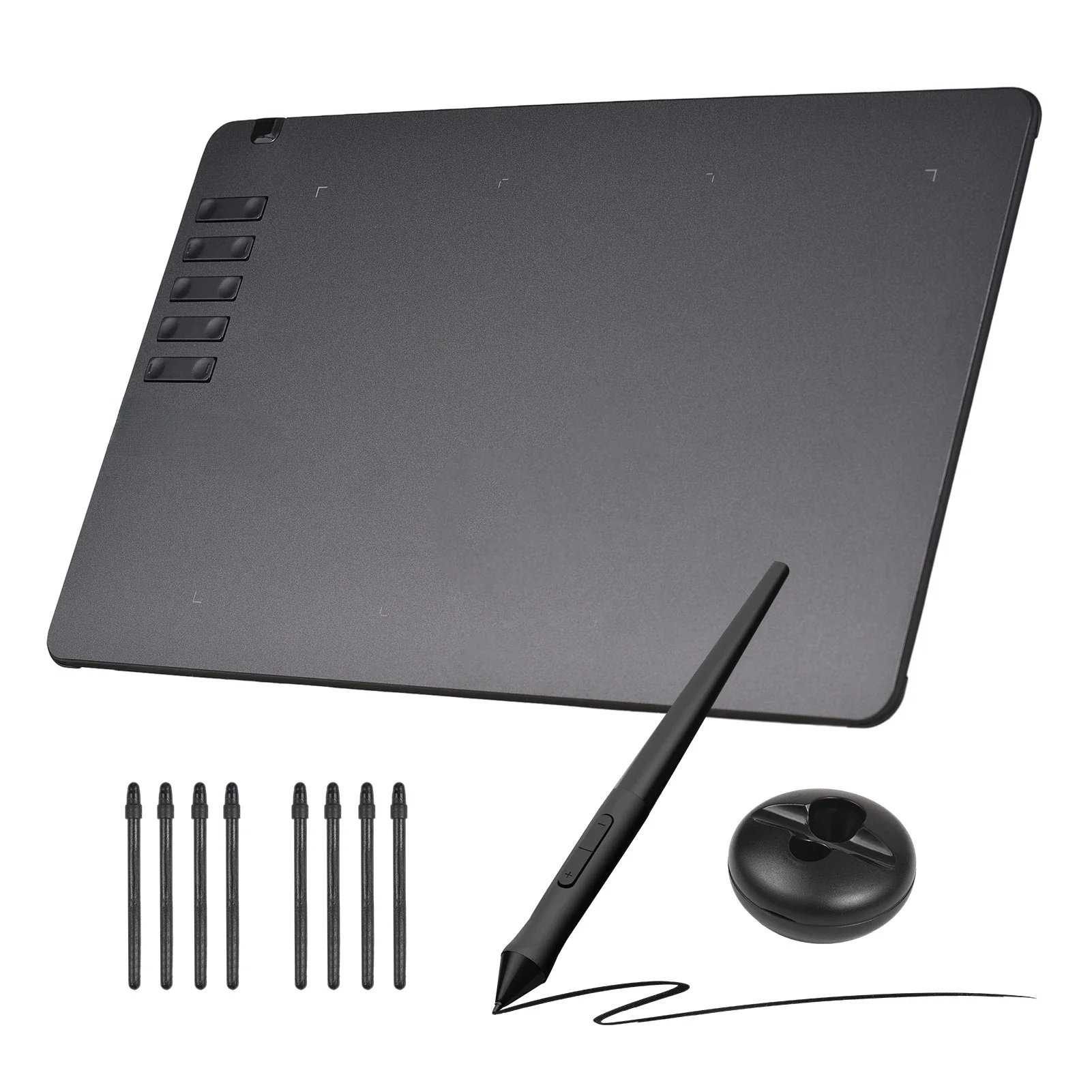 Drawing Tablet Ultra-thin Art Creation Sketch with Battery-free Stylus 8 Pen Nibs
Drawing Tablet Ultra-thin Art Creation Sketch with Battery-free Stylus 8 Pen Nibs