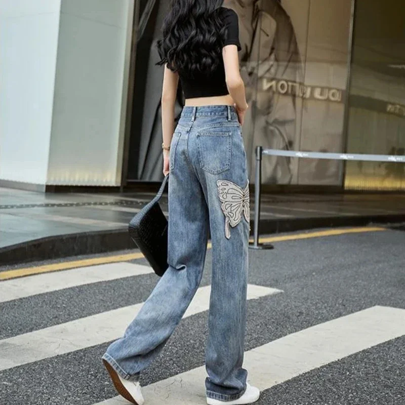 Trousers With Pockets High Waist Shot Denim Pants for Women Letter Cool Aesthetic Gyaru Womens Jeans Stretch Cheap Grunge Y2k A
Trousers With Pockets High Waist Shot Denim Pants for Women Letter Cool Aesthetic Gyaru Womens Jeans Stretch Cheap Grunge Y2k A