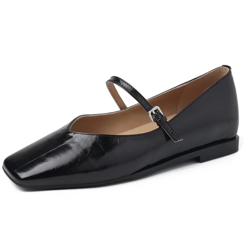 Comfortable Women's Loafers Spring 2026 New Genuine Leather Flat Mary Jane Shoes Soft Fashion Square toe Loafers Ladies Quality
Comfortable Women's Loafers Spring 2026 New Genuine Leather Flat Mary Jane Shoes Soft Fashion Square toe Loafers Ladies Quality