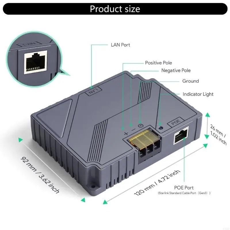 C90F 150 Вт POE Инжекторы конвертеров POE 150W пассивный адаптер Splitter Power Power Passive ESD защитный защитник для интернет
C90F 150 Вт POE Инжекторы конвертеров POE 150W пассивный адаптер Splitter Power Power Passive ESD защитный защитник для интернет