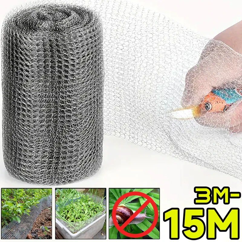 3/15M Wire Mesh Stainless Steel Rabbit Rodent Protection Insect Mice Control Garden Netting for Hole Filler Protect Seedlings
3/15M Wire Mesh Stainless Steel Rabbit Rodent Protection Insect Mice Control Garden Netting for Hole Filler Protect Seedlings