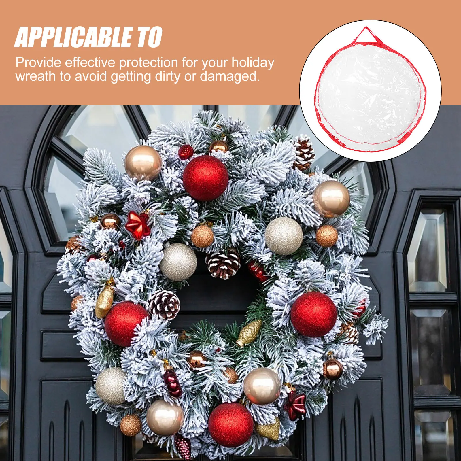 Christmas Wreath Storage Bag Large Round Clear PVC Garland Holder Storage Organizer Xmas Wreath Container Holiday Pouch
Christmas Wreath Storage Bag Large Round Clear PVC Garland Holder Storage Organizer Xmas Wreath Container Holiday Pouch