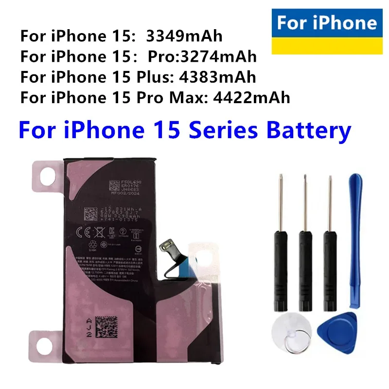 High-quality Rechargeable For iPhone 15 /15 Plus /15 Pro/ 15 Pro Max Phone Battery tools
High-quality Rechargeable For iPhone 15 /15 Plus /15 Pro/ 15 Pro Max Phone Battery tools