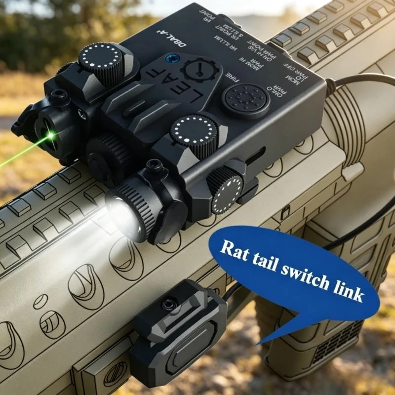 2026 NEW DBAL-A2 Red Green Laser & White LED Flashlight Tactical Indicator Fit 20mm Rail For Outdoor Sport Toy Accessory
2026 NEW DBAL-A2 Red Green Laser & White LED Flashlight Tactical Indicator Fit 20mm Rail For Outdoor Sport Toy Accessory