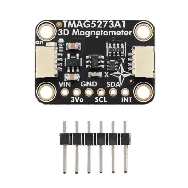 AAAEL-TMAG5273A1 3D Magnetometer TMAG5273 Module 3D Hall-Effect Sensor Compatible For Adafruit 6489
AAAEL-TMAG5273A1 3D Magnetometer TMAG5273 Module 3D Hall-Effect Sensor Compatible For Adafruit 6489