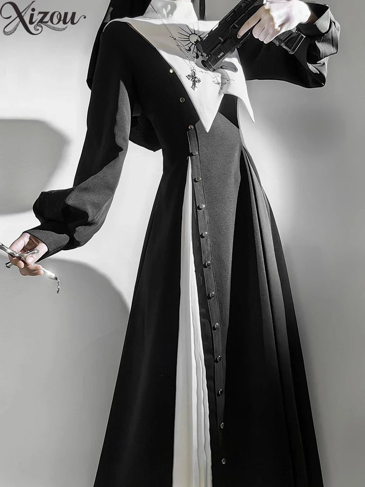 Y2k Dark Gothic Lolita Dress Cos Clothing 2025 Fashion Spring Autumn New Vintage Casual Black and White Women's Long Dresses
Y2k Dark Gothic Lolita Dress Cos Clothing 2025 Fashion Spring Autumn New Vintage Casual Black and White Women's Long Dresses