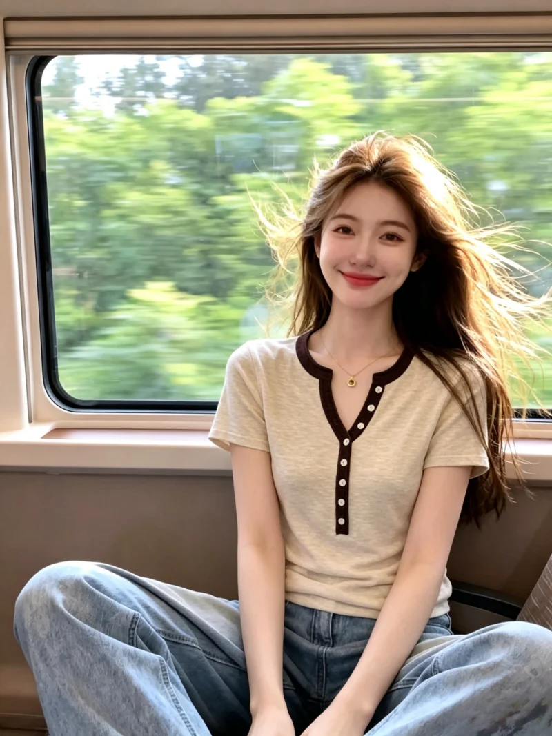 Retro Contrast Color V-neck Short Sleeve T-shirt Women's Summer Simple Match All-weather Fashionable Top Korean Style Straigh...
Retro Contrast Color V-neck Short Sleeve T-shirt Women's Summer Simple Match All-weather Fashionable Top Korean Style Straigh...