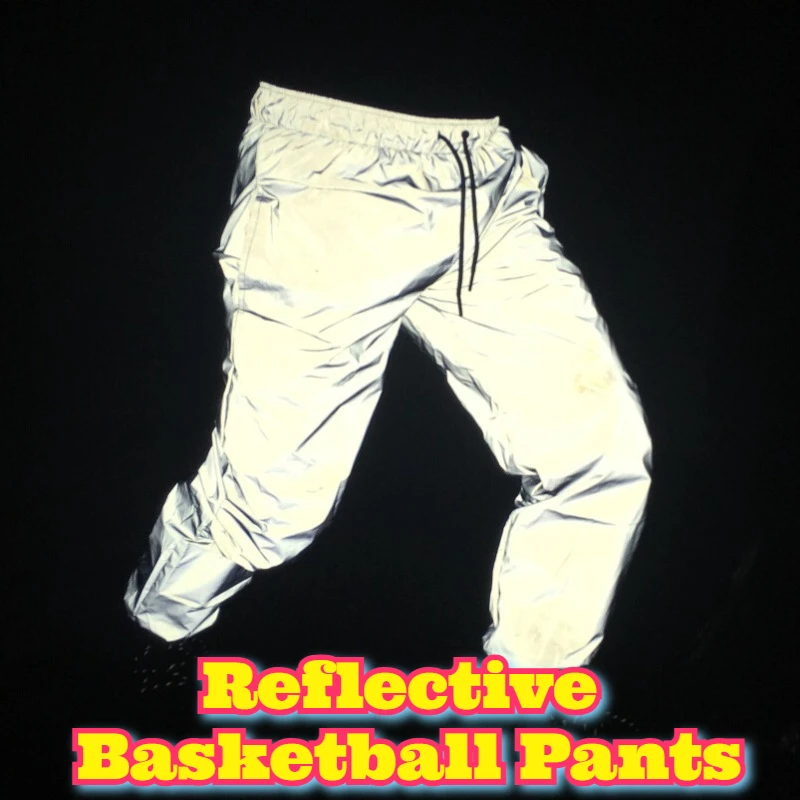 Reflective Basketball Pants Men Women Spring Autumn Reflective Joggers Street Dance Hip Hop Trousers Night Glow Pant Reflective
Reflective Basketball Pants Men Women Spring Autumn Reflective Joggers Street Dance Hip Hop Trousers Night Glow Pant Reflective