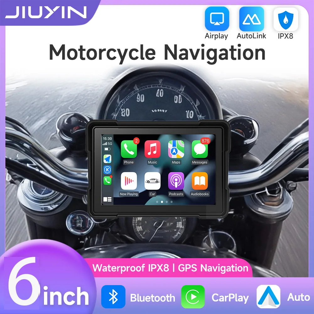 6 inch motorcycle screen wireless CarPlay Android Auto GPS navigation multimedia player IPX7 waterproof screen Bluetooth
6 inch motorcycle screen wireless CarPlay Android Auto GPS navigation multimedia player IPX7 waterproof screen Bluetooth