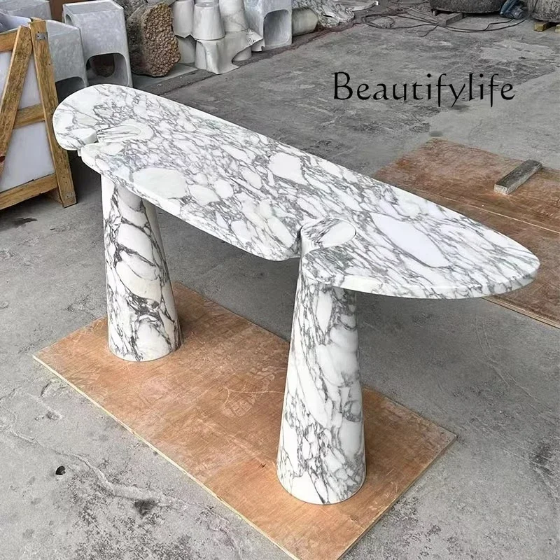 SS Natural Marble Entrance Table, Designer Villa Household Long Side Table, Flower Long Table Placed Against The Wall
SS Natural Marble Entrance Table, Designer Villa Household Long Side Table, Flower Long Table Placed Against The Wall