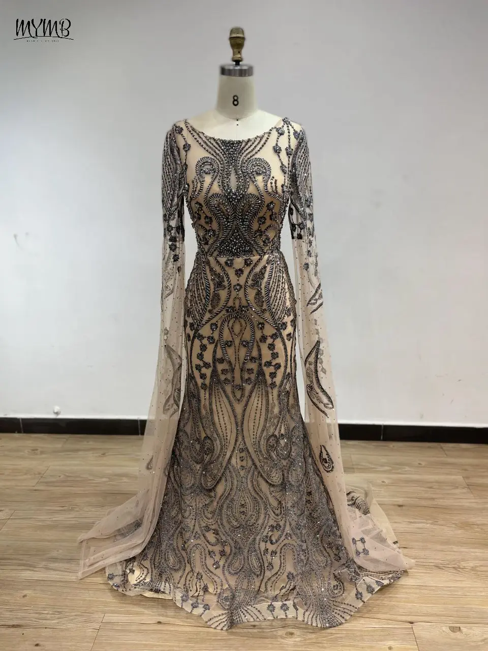 MYMB Black Mermaid Cape Sleeves Muslim Women Wedding Party Gowns 2024 Arabic Gorgerous Scoop Neck Crystal Beaded Evening Dresses
MYMB Black Mermaid Cape Sleeves Muslim Women Wedding Party Gowns 2024 Arabic Gorgerous Scoop Neck Crystal Beaded Evening Dresses