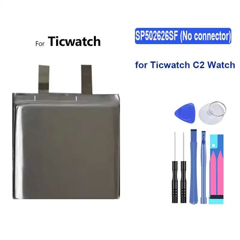 For Ticwatch C2 Watch Premium Replacement Lightweight Smartwatch Battery SP502626SF Only Cell
For Ticwatch C2 Watch Premium Replacement Lightweight Smartwatch Battery SP502626SF Only Cell