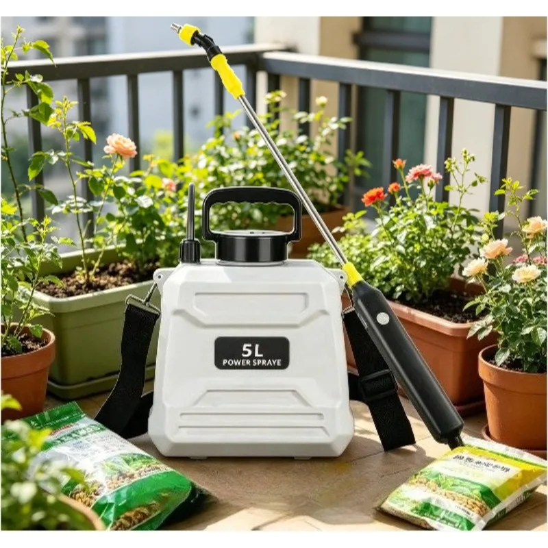Electric small pesticide spray can automatically recover high-pressure pesticide sprayer for agricultural flower spraying
Electric small pesticide spray can automatically recover high-pressure pesticide sprayer for agricultural flower spraying