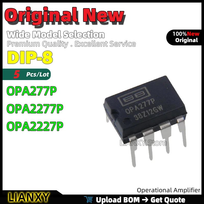 5 шт. DIP-8 OPA277P OPA2277P OPA2227P операционный усилитель новый оригинальный
5 шт. DIP-8 OPA277P OPA2277P OPA2227P операционный усилитель новый оригинальный