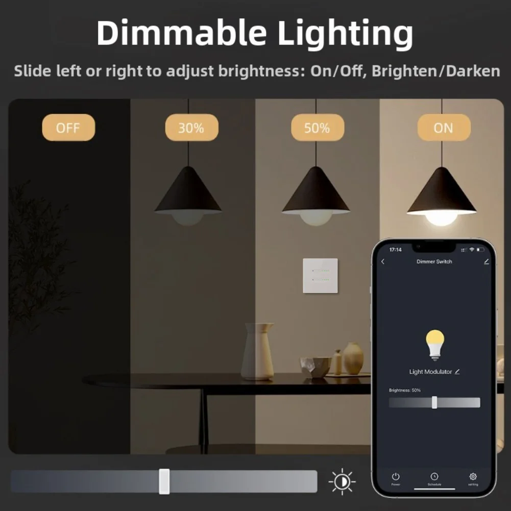 2Way Smart Dimmer Switch with WiFi Compatible with For Alexa and Google Assistant for Scheduled and Voice Controlled Lights
2Way Smart Dimmer Switch with WiFi Compatible with For Alexa and Google Assistant for Scheduled and Voice Controlled Lights