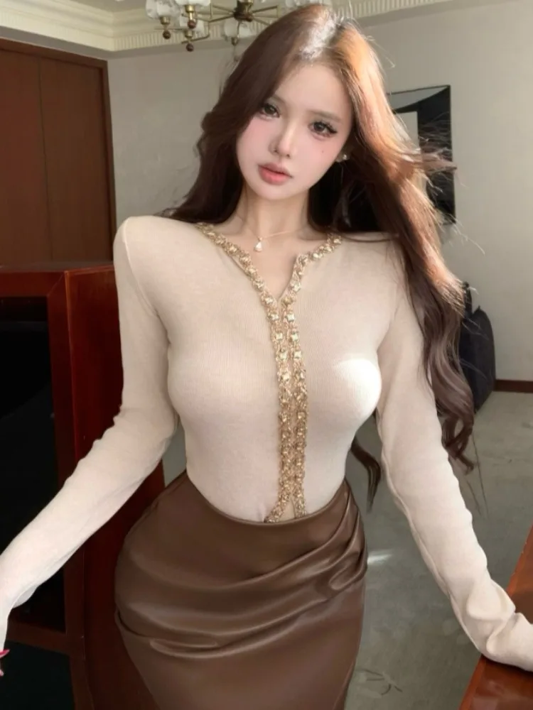 Heavywork Knitted Long Sleeve Open Cardigan High Waist Diamond Embedded Short Skirt Set Korean Style Commute Autumn Winter Wo...
Heavywork Knitted Long Sleeve Open Cardigan High Waist Diamond Embedded Short Skirt Set Korean Style Commute Autumn Winter Wo...