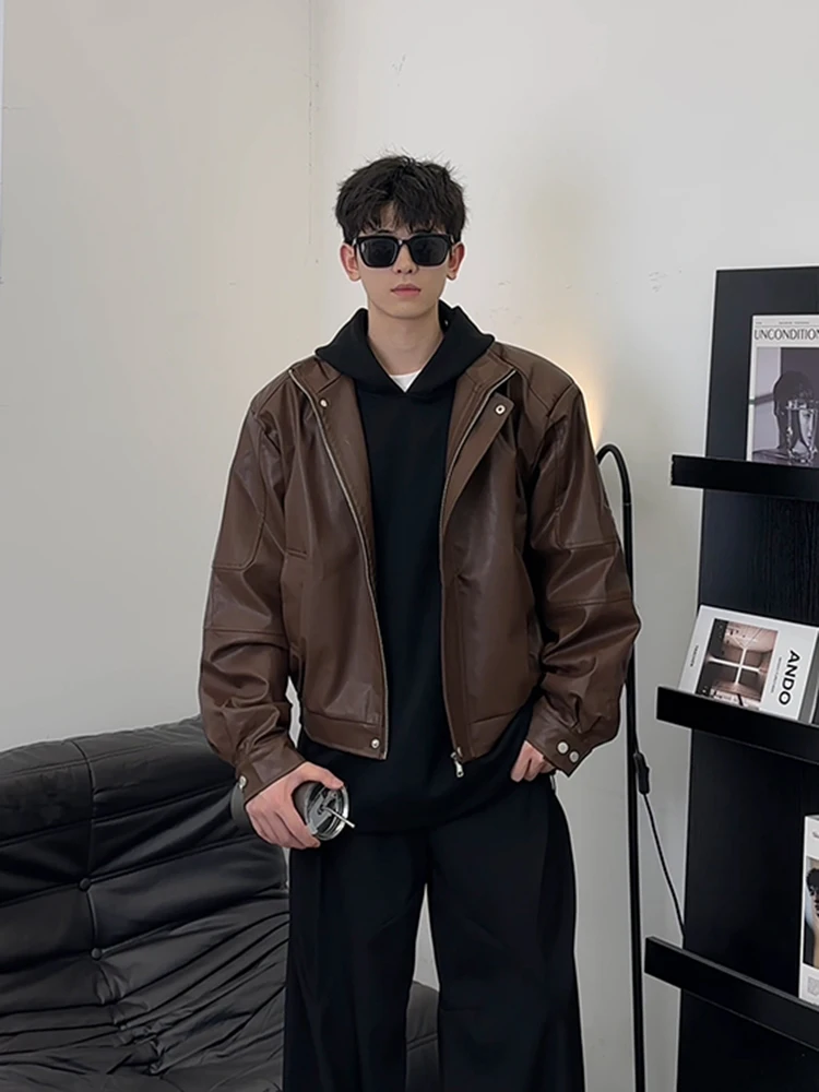 Browan Leather Jaet Men's Vintage American Motorcycle Sle Stand Collar Harley Dunhill Outerwear Casual Autumn Zipper
Browan Leather Jaet Men's Vintage American Motorcycle Sle Stand Collar Harley Dunhill Outerwear Casual Autumn Zipper