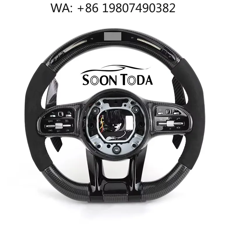 Custom Stitch Color Half Carbon Fiber LED Sport Steering Wheel Fit E-Class W176 W221 W222 W212
Custom Stitch Color Half Carbon Fiber LED Sport Steering Wheel Fit E-Class W176 W221 W222 W212