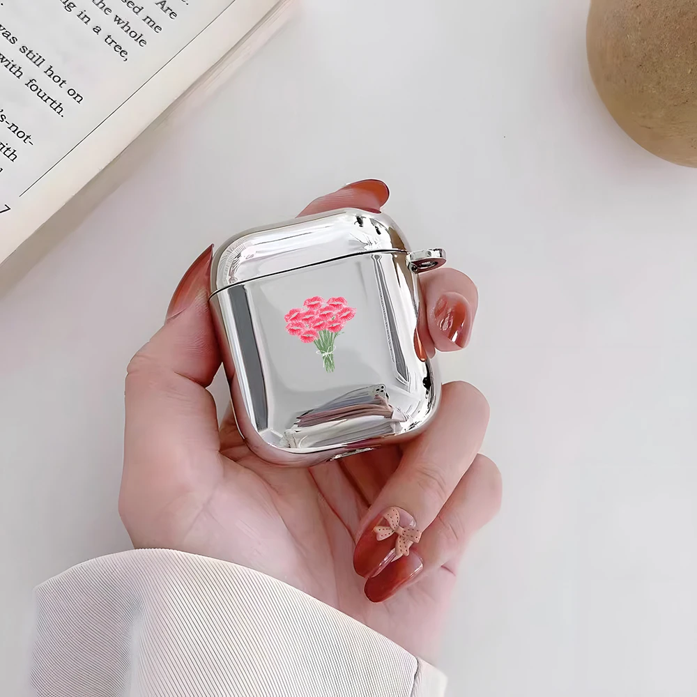 Pink Carnation Electroplated Silver Earphone Case For AirPods 4/3/2/1 Earbuds Case For AirPods Pro 3/Pro 2/Pro Protective Cover
Pink Carnation Electroplated Silver Earphone Case For AirPods 4/3/2/1 Earbuds Case For AirPods Pro 3/Pro 2/Pro Protective Cover