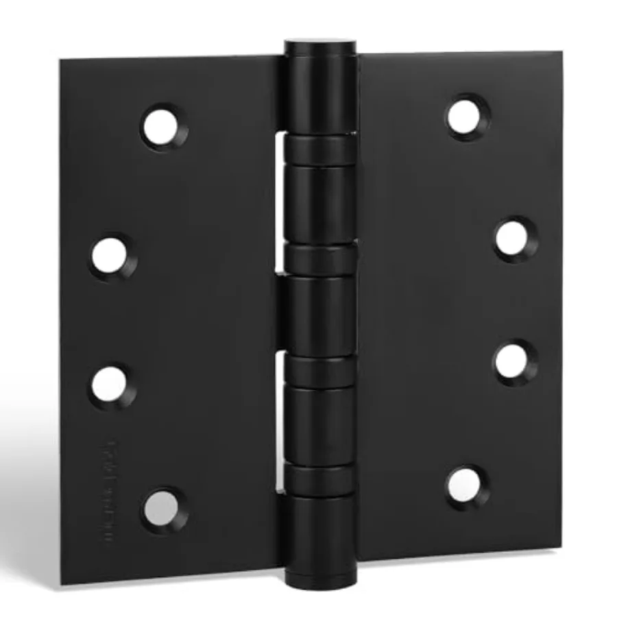 6 Pack Matte Black 4inch Door Hinges for Exterior Doors Ball Bearing Door Hinges with, Heavy-Duty, 304 Stainless Steel
6 Pack Matte Black 4inch Door Hinges for Exterior Doors Ball Bearing Door Hinges with, Heavy-Duty, 304 Stainless Steel