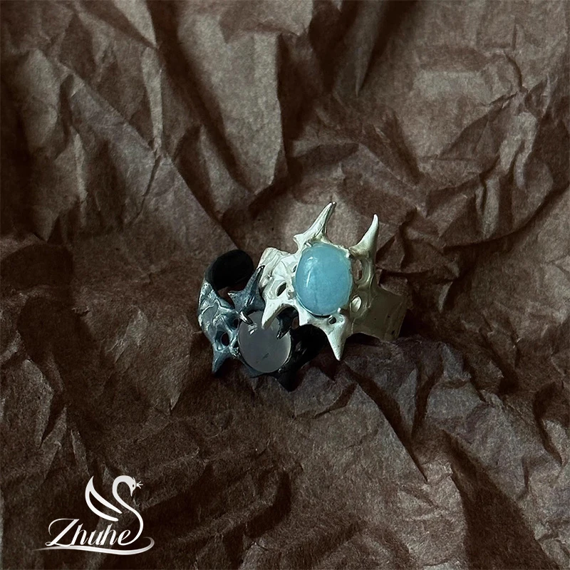 ZHUHE Shaped Gemstone Ring Neo-Gothic Men's And Women's Copper Alloy Jewelry Party Gift
ZHUHE Shaped Gemstone Ring Neo-Gothic Men's And Women's Copper Alloy Jewelry Party Gift