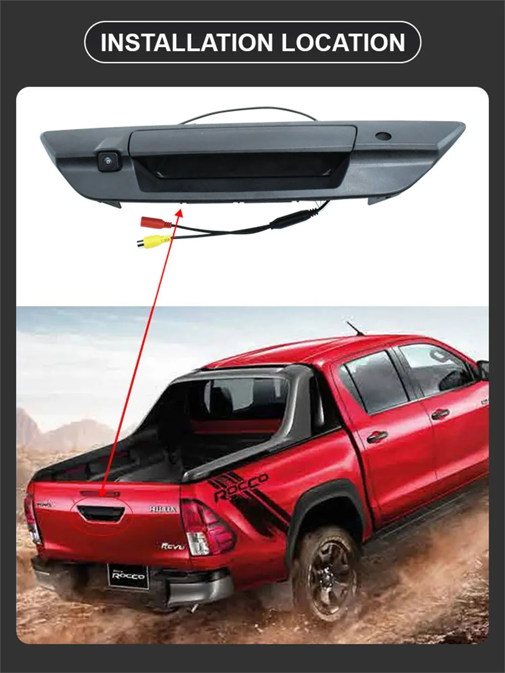 Автомобильная задняя камера заднего вида AHD 1080P «рыбий глаз» для Toyota Hilux Revo 2015 2016 2017 2018 2019-2021, камера с ручкой пикапа и грузовика
Автомобильная задняя камера заднего вида AHD 1080P «рыбий глаз» для Toyota Hilux Revo 2015 2016 2017 2018 2019-2021, камера с ручкой пикапа и грузовика