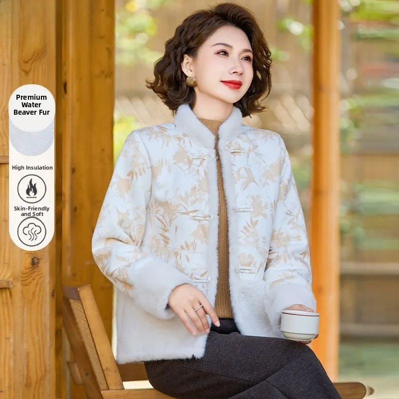 Модное утепленное пальто из хлопка с вельветовой отделкой Sli Mink для женщин среднего возраста, осенне-зимняя женская одежда
Модное утепленное пальто из хлопка с вельветовой отделкой Sli Mink для женщин среднего возраста, осенне-зимняя женская одежда