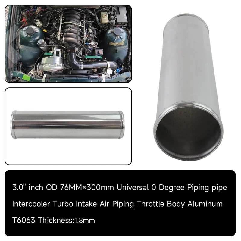 Intercooler Tubing Intake Air Piping Universal Aluminum 76mm-102mm /3.0''-4.0" inch Turbo L=300MM
Intercooler Tubing Intake Air Piping Universal Aluminum 76mm-102mm /3.0''-4.0" inch Turbo L=300MM