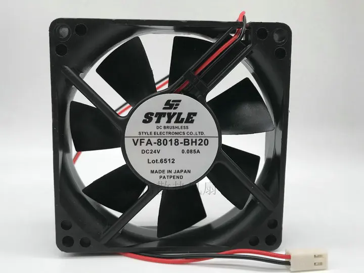 Freight free original 8020 VFA-8018-BH20 24V 0.085A two-wire 8cm chassis cooling fan
Freight free original 8020 VFA-8018-BH20 24V 0.085A two-wire 8cm chassis cooling fan
