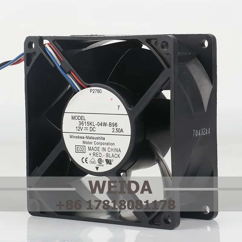 NMB 9cm fan 9038 90X90X38MM 5V 24V 48V DC12V 2.5A high airflow cooling fan NMB 3615KL-04W-B96
NMB 9cm fan 9038 90X90X38MM 5V 24V 48V DC12V 2.5A high airflow cooling fan NMB 3615KL-04W-B96