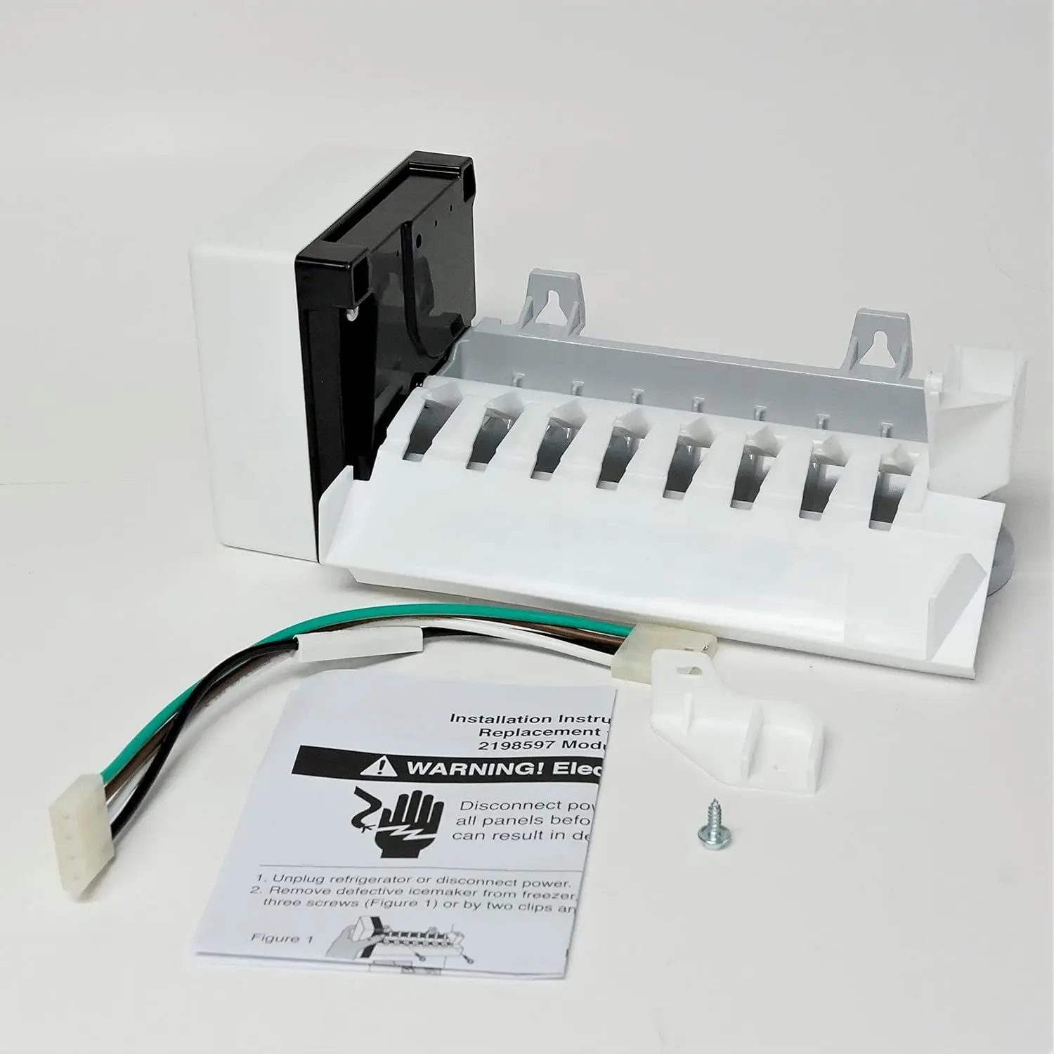 Refrigerator Ice Maker Replacement for Whirlpool Kenmore Kitchenaid 2198597 2198598, Easy Install
Refrigerator Ice Maker Replacement for Whirlpool Kenmore Kitchenaid 2198597 2198598, Easy Install