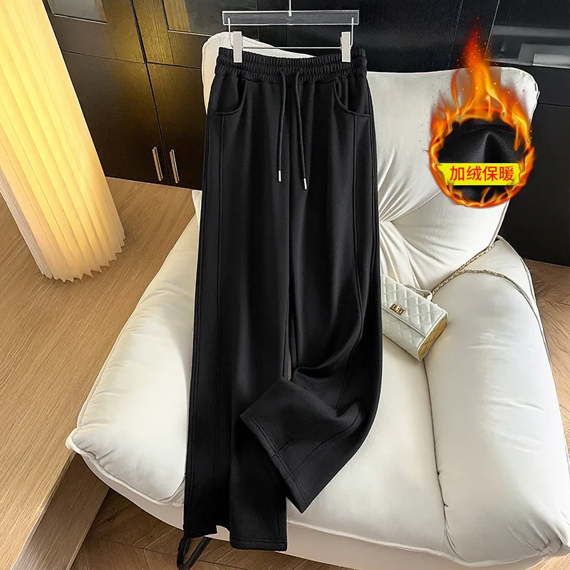 155Kg Plus Size Women's Hip 150-160 Winter Fleece Loose High Waisted Casual Straight Leg Pants Autumn Black 5XL 6XL 7XL 8XL 9XL
155Kg Plus Size Women's Hip 150-160 Winter Fleece Loose High Waisted Casual Straight Leg Pants Autumn Black 5XL 6XL 7XL 8XL 9XL