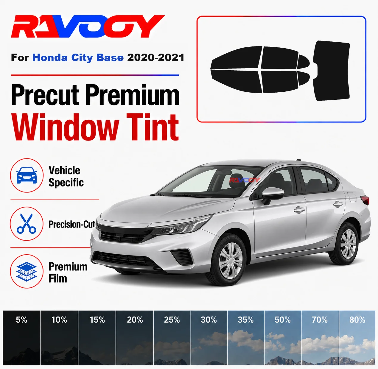 Premium Precut Window Tint Kit Front Rear Windows Rear Windshield For Honda City Base 2020-2021 Complete Set Nano Ceramic Film
Premium Precut Window Tint Kit Front Rear Windows Rear Windshield For Honda City Base 2020-2021 Complete Set Nano Ceramic Film