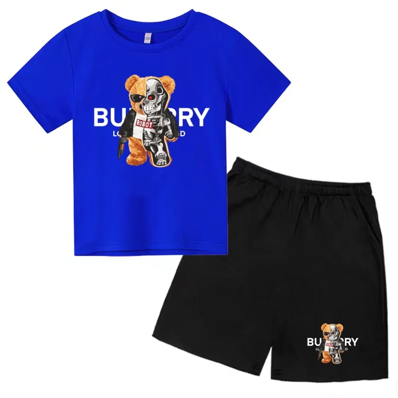 Children's Summer New Hot T-shirt Top 3-12Years Boys Girl Brand Breathable Short-sleeved+Shorts 2P Casual Coat Sport Jogging Set
Children's Summer New Hot T-shirt Top 3-12Years Boys Girl Brand Breathable Short-sleeved+Shorts 2P Casual Coat Sport Jogging Set