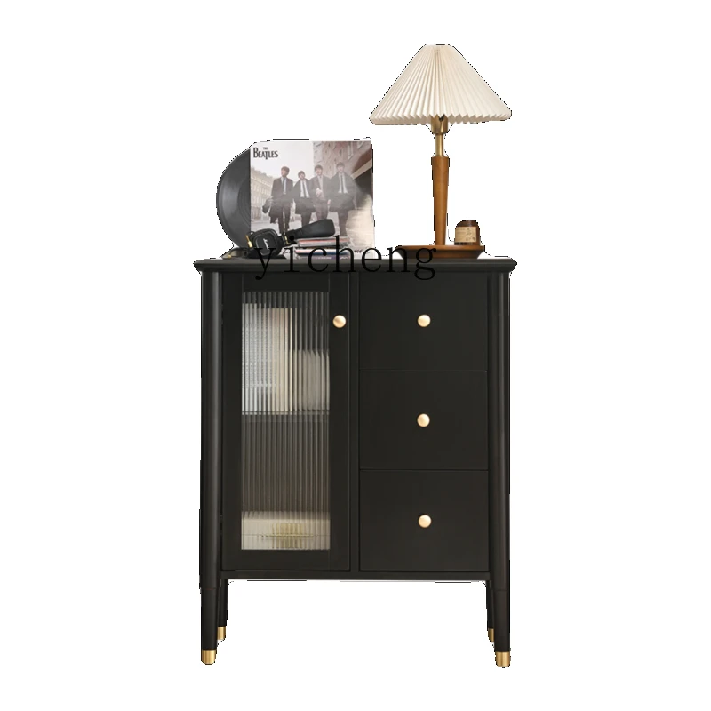 XL Living Room Stand Side Cabinet Drawer Black Solid Wood Cabinet Bedroom Storage
XL Living Room Stand Side Cabinet Drawer Black Solid Wood Cabinet Bedroom Storage