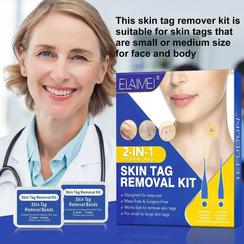 Small To Large Skin Tags Skin Tag Removal Kit 2-7mm For Home Use Safe & Effective Skin Tag Remover Band With Cleansing Swabs
Small To Large Skin Tags Skin Tag Removal Kit 2-7mm For Home Use Safe & Effective Skin Tag Remover Band With Cleansing Swabs